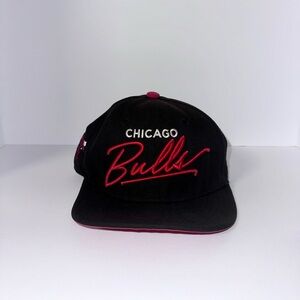 Chicago Bulls Black and Red SnapBack